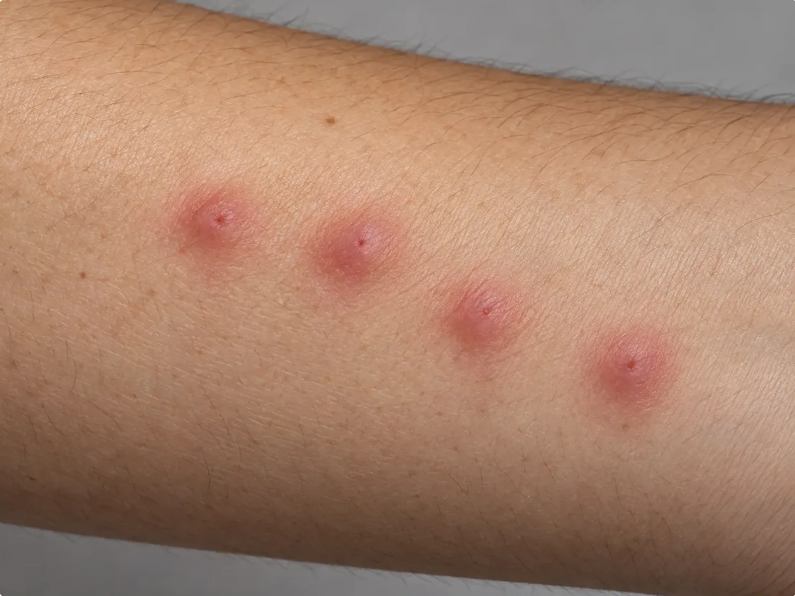 Insectenbeten op een rij