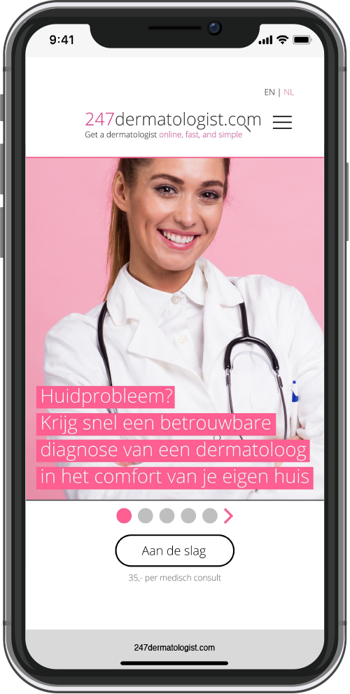 247 dermatologist mobiele website